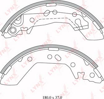 LYNXauto BS-6301 - Kit ganasce freno autozon.pro