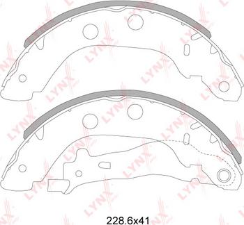 LYNXauto BS-6303 - Kit ganasce freno autozon.pro