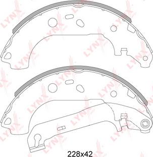 LYNXauto BS-3004 - Kit ganasce freno autozon.pro