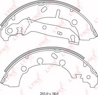 LYNXauto BS-3001 - Kit ganasce freno autozon.pro