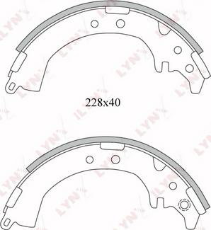 LYNXauto BS-7507 - Kit ganasce freno autozon.pro