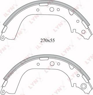 LYNXauto BS-7517 - Kit ganasce freno autozon.pro