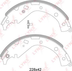 LYNXauto BS-7524 - Kit ganasce freno autozon.pro