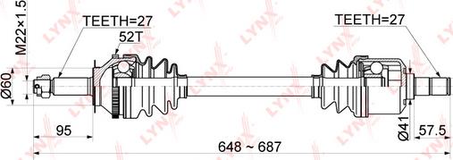 LYNXauto CD-1058A - Albero motore / Semiasse autozon.pro