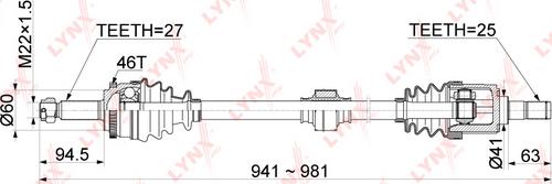 LYNXauto CD-1053A - Albero motore / Semiasse autozon.pro