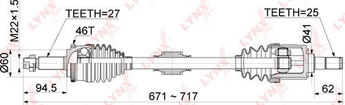 LYNXauto CD-1069A - Albero motore / Semiasse autozon.pro