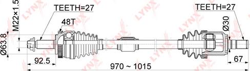 LYNXauto CD-1067A - Albero motore / Semiasse autozon.pro