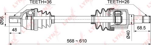 LYNXauto CD-1007 - Albero motore / Semiasse autozon.pro