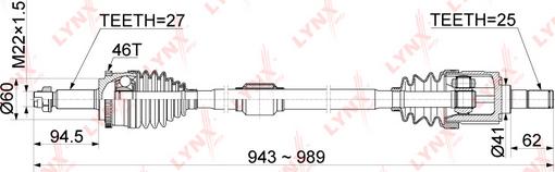 LYNXauto CD-1070A - Albero motore / Semiasse autozon.pro