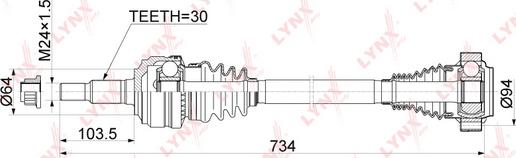 LYNXauto CD-1168 - Albero motore / Semiasse autozon.pro