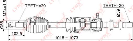 LYNXauto CD-1105 - Albero motore / Semiasse autozon.pro