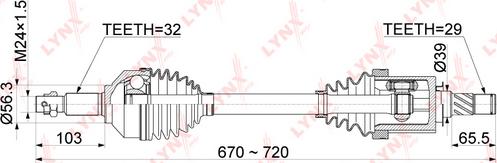 LYNXauto CD-1106 - Albero motore / Semiasse autozon.pro