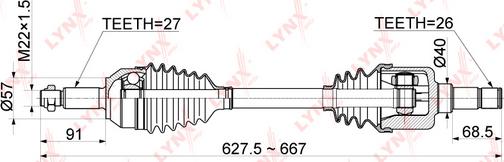 LYNXauto CD-1182 - Albero motore / Semiasse autozon.pro