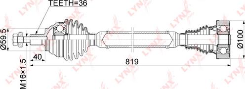 LYNXauto CD-1136 - Albero motore / Semiasse autozon.pro