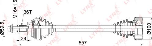 LYNXauto CD-1132 - Albero motore / Semiasse autozon.pro