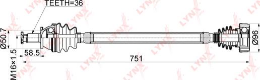 LYNXauto CD-1129 - Albero motore / Semiasse autozon.pro