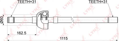 LYNXauto CD-1170 - Albero motore / Semiasse autozon.pro