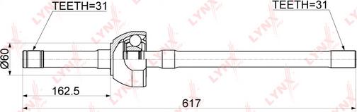 LYNXauto CD-1171 - Albero motore / Semiasse autozon.pro