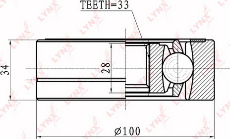 LYNXauto CI-8009 - Kit giunti, Semiasse autozon.pro