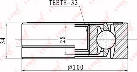 LYNXauto CI-8015 - Kit giunti, Semiasse autozon.pro