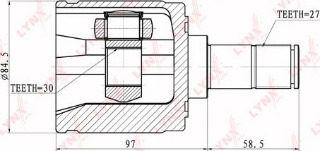 LYNXauto CI-3403 - Kit giunti, Semiasse autozon.pro