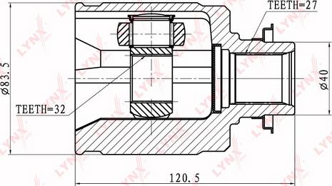 LYNXauto CI-3402 - Kit giunti, Semiasse autozon.pro