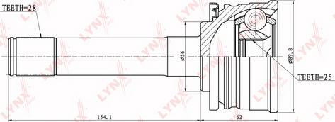 LYNXauto CO-5503 - Kit giunti, Semiasse autozon.pro