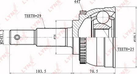 LYNXauto CO-5301A - Kit giunti, Semiasse autozon.pro