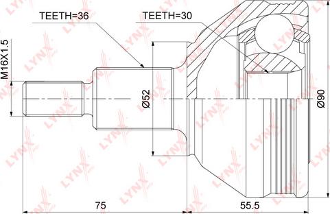 LYNXauto CO-3909 - Kit giunti, Semiasse autozon.pro