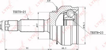 LYNXauto CO-3658A - Kit giunti, Semiasse autozon.pro