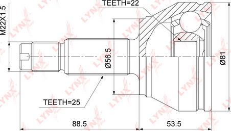 LYNXauto CO-3017 - Kit giunti, Semiasse autozon.pro