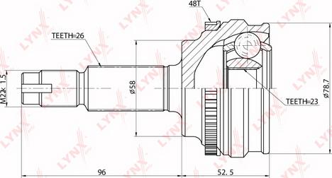 LYNXauto CO-7517A - Kit giunti, Semiasse autozon.pro