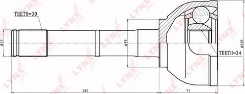 LYNXauto CO-7529 - Kit giunti, Semiasse autozon.pro