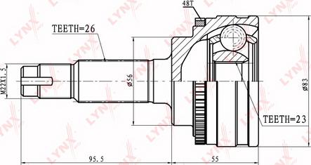 LYNXauto CO-7521A - Kit giunti, Semiasse autozon.pro