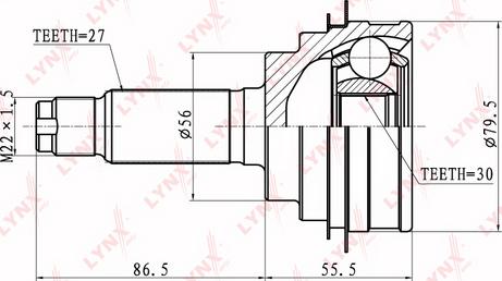 LYNXauto CO-7100 - Kit giunti, Semiasse autozon.pro