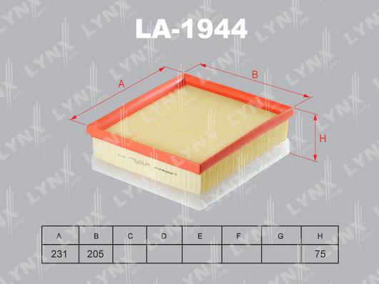 LYNXauto LA-1944 - Filtro aria autozon.pro