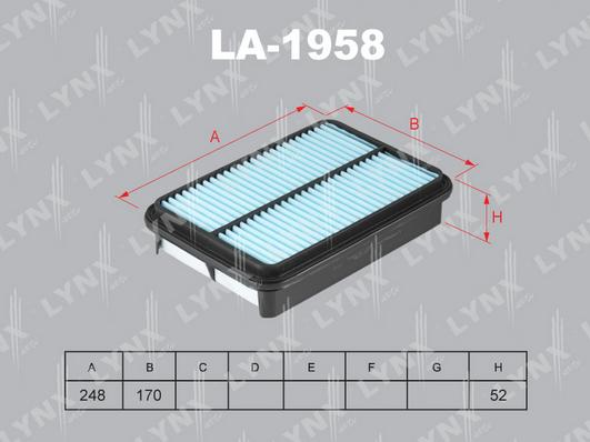 LYNXauto LA-1958 - Filtro aria autozon.pro