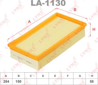 LYNXauto LA-1130 - Filtro aria autozon.pro