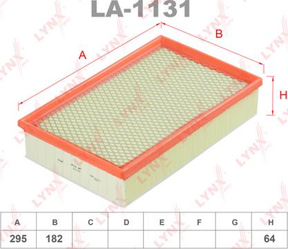 LYNXauto LA-1131 - Filtro aria autozon.pro