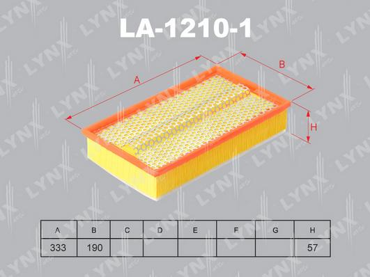 LYNXauto LA-1210-1 - Filtro aria autozon.pro