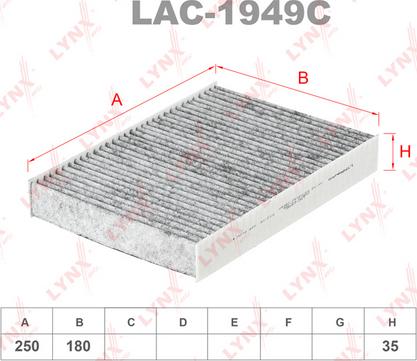 LYNXauto LAC-1949C - Filtro, Aria abitacolo autozon.pro
