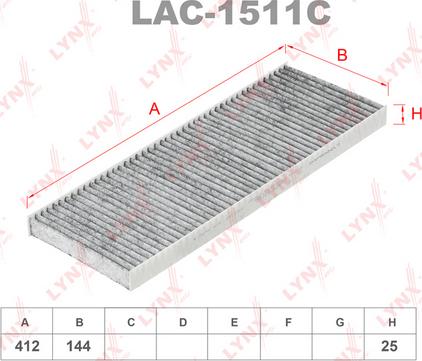 LYNXauto LAC-1511C - Filtro, Aria abitacolo autozon.pro