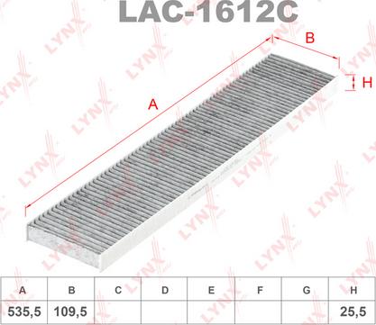 LYNXauto LAC-1612C - Filtro, Aria abitacolo autozon.pro