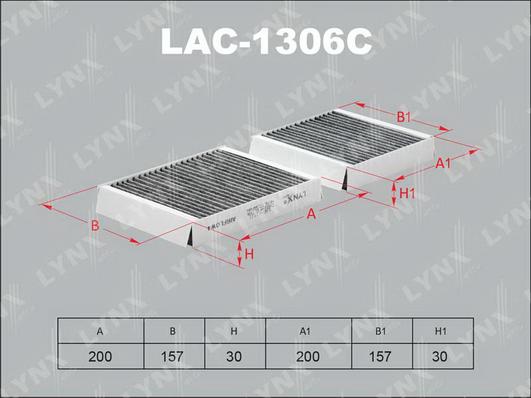 LYNXauto LAC-1306C - Filtro, Aria abitacolo autozon.pro