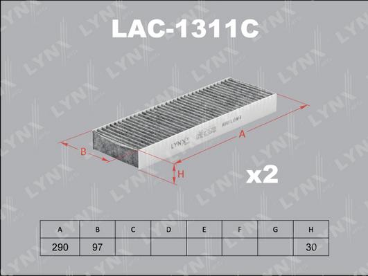 LYNXauto LAC-1311C - Filtro, Aria abitacolo autozon.pro