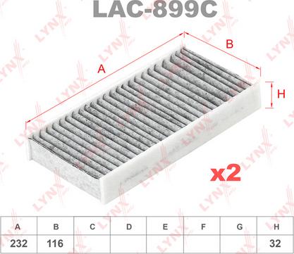 LYNXauto LAC-899C - Filtro, Aria abitacolo autozon.pro