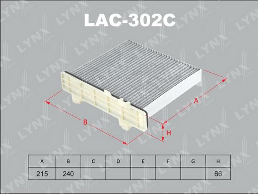 LYNXauto LAC-302C - Filtro, Aria abitacolo autozon.pro