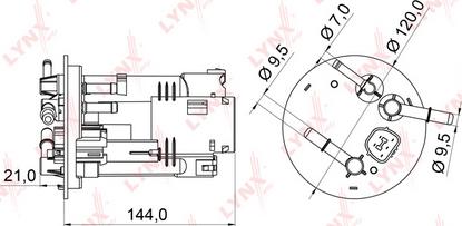 LYNXauto LF-971M - Filtro carburante autozon.pro