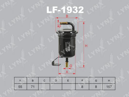 LYNXauto LF-1932 - Filtro carburante autozon.pro