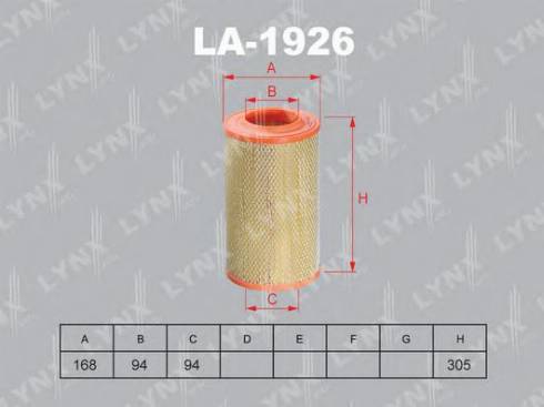 LYNXauto LF-1926 - Filtro carburante autozon.pro